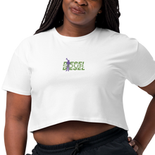 Load image into Gallery viewer, SMKN Sour Women’s Crop Top (Black, Bubblegum, Orchid &amp; White)