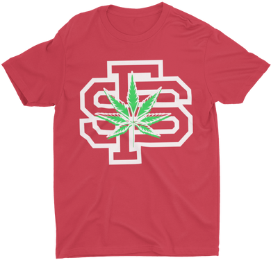 Get fresh with our SMKN University Red Tee.  Short Sleeve. Sideseamed. Retail fit. Unisex sizing. Shoulder taping.  100% Airlume combed and ring-spun cotton.  DRY CLEAN or HAND WASH.